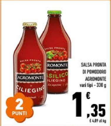 SALSA PRONTA DI POMODORO AGROMONTE