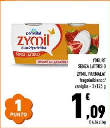 YOGURT SENZA LATTOSIO ZYMIL PARMALAT