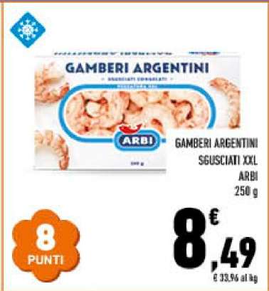 GAMBERI ARGENTINI SGUSCIATI XXL ARBI