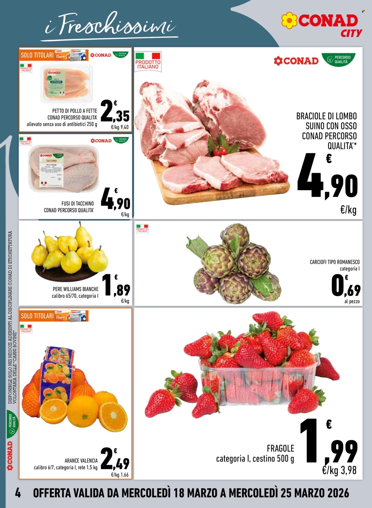 Volantino Conad City - 18/3/2026 - 25/3/2026. Pagina 4