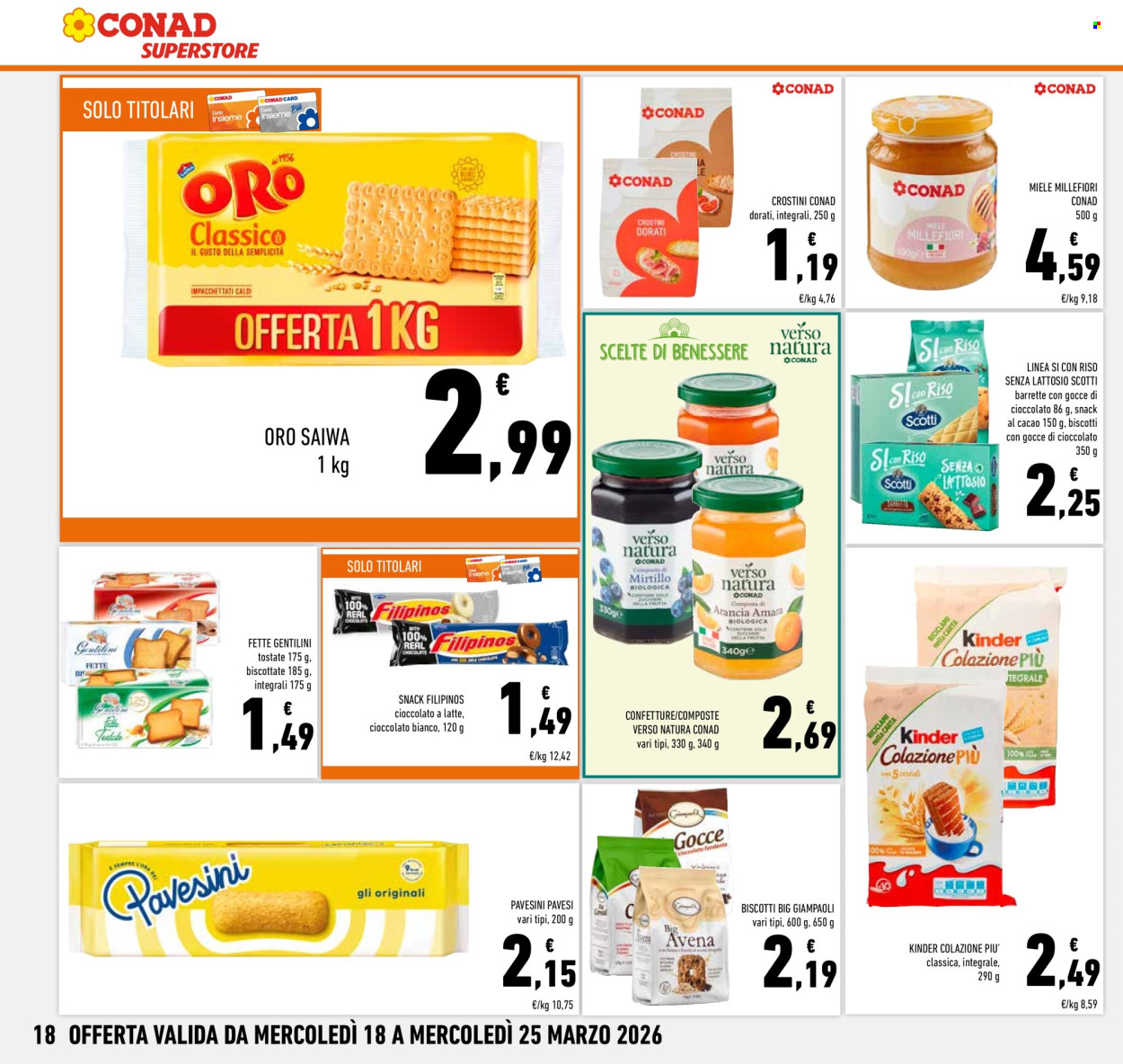 Volantino Conad Superstore - 18/3/2026 - 25/3/2026. Pagina 18