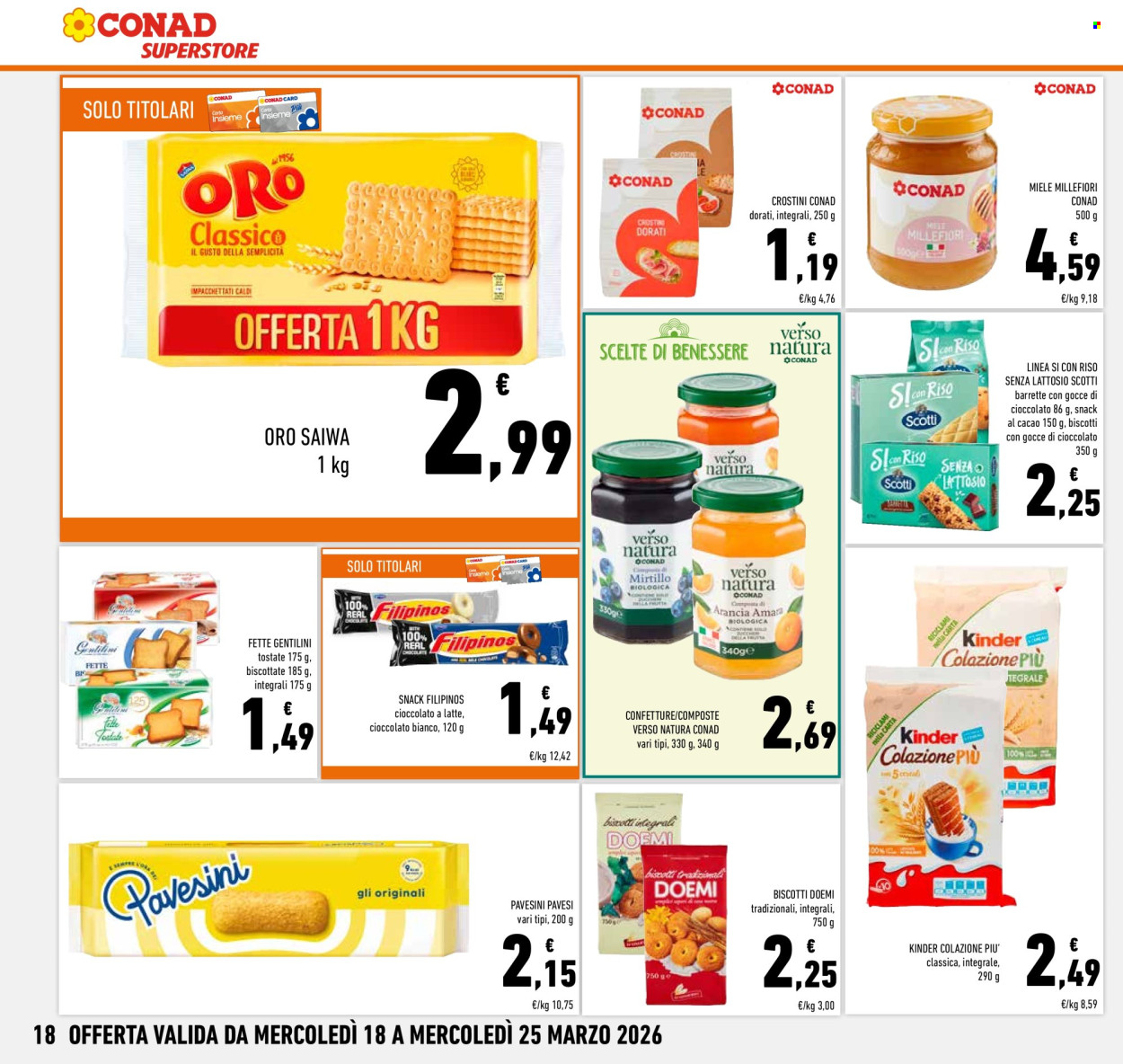 Volantino Conad Superstore - 18/3/2026 - 25/3/2026. Pagina 18
