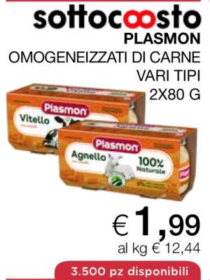 PLASMON Omogeneizzati di carne