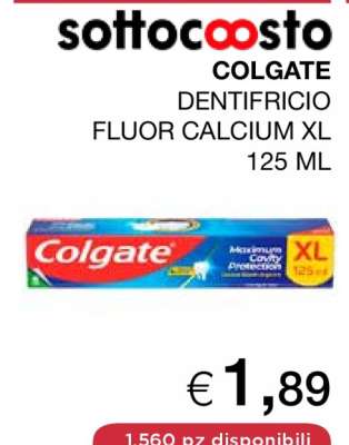 Colgate Dentifricio Fluor Calcium XL 125 ml