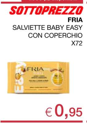 FRIA SALVIETTE BABY EASY CON COPERCHIO X72