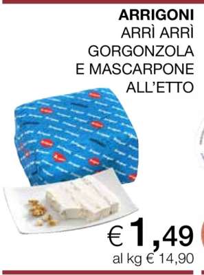ARRIGONI ARRÌ ARRÌ GORGONZOLA E MASCARPONE