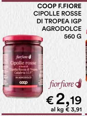 COOP F.FIORE CIPOLLE ROSSE DI TROPEA IGP AGRODOLCE