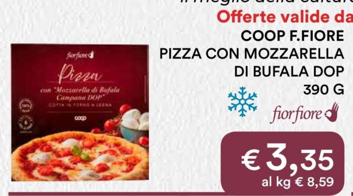 COOP F.FIORE PIZZA CON MOZZARELLA DI BUFALA DOP