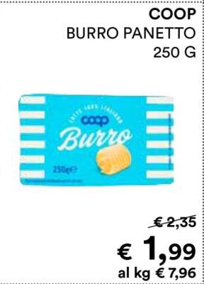 Coop Burro Panetto
