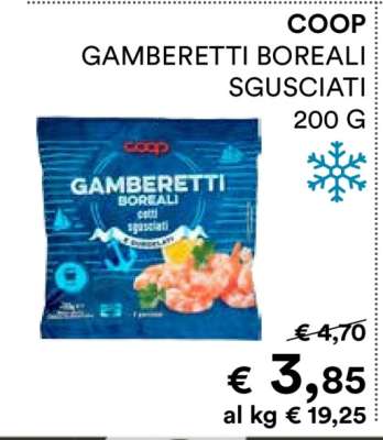COOP GAMBERETTI BOREALI SGUSCIATI 200 G