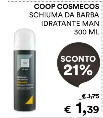 COOP COSMECOS SCHIUMA DA BARBA IDRATANTE MAN 300 ML