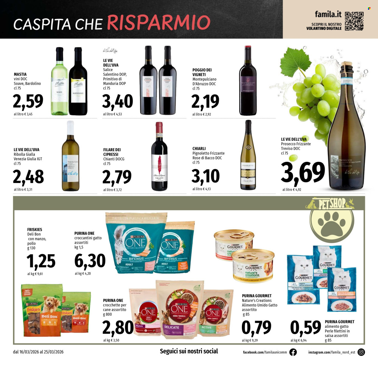 Volantino Famila - 16/3/2026 - 25/3/2026. Pagina 20