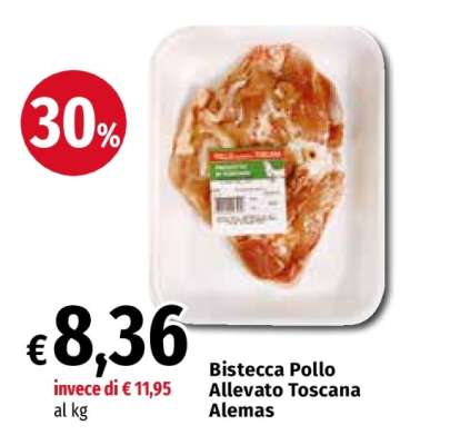 Bistecca Pollo Allevato Toscana Alemas