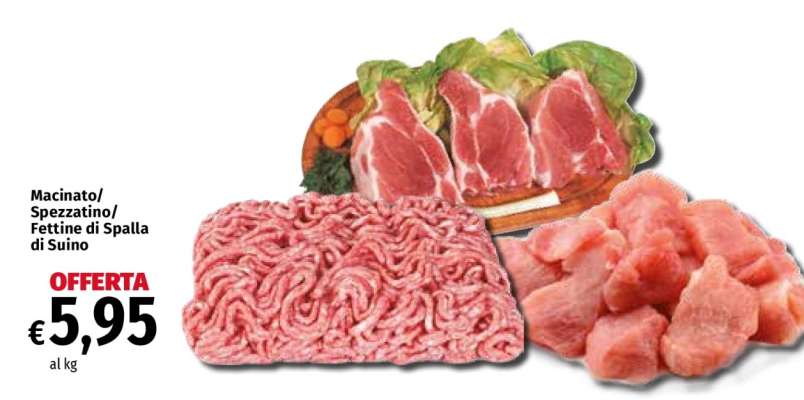 Macinato/Spezzatino/Fettine di Spalla di Suino