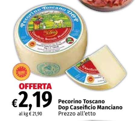 Pecorino Toscano DOP Caseificio Manciano