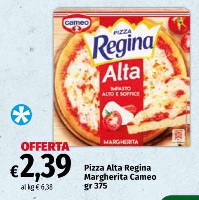 Pizza Alta Regina Margherita Cameo