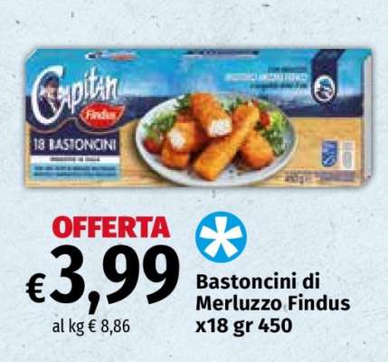 Bastoncini di Merluzzo Findus