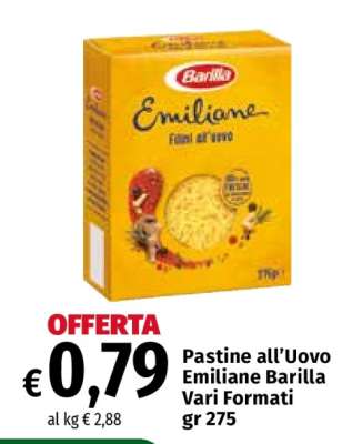 Pastine all’Uovo Emiliane Barilla