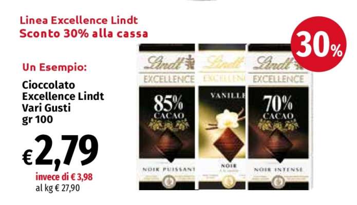 Cioccolato Excellence Lindt Vari Gusti