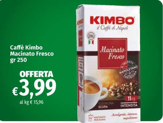 Caffè Kimbo Macinato Fresco gr 250