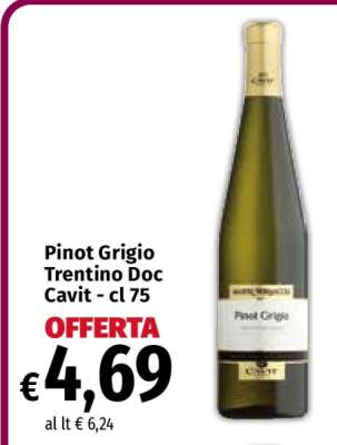 Pinot Grigio Trentino Doc Cavit - cl 75