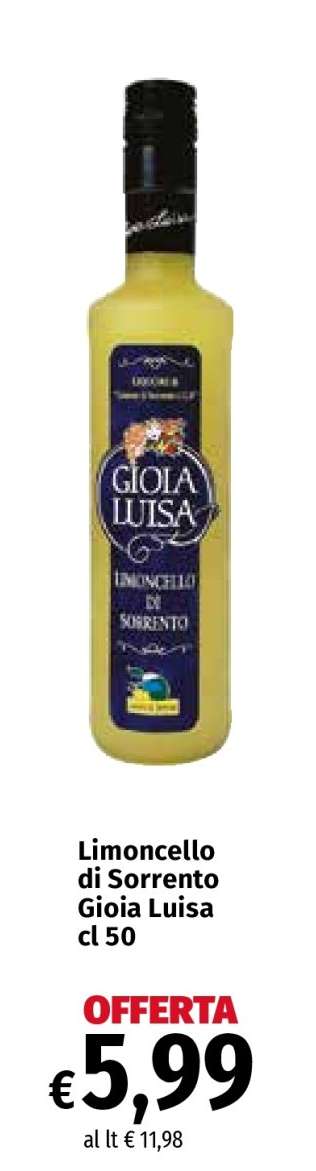 Limoncello di Sorrento Gioia Luisa cl 50
