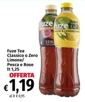 Fuze Tea Classico o Zero Limone/Pesca e Rose