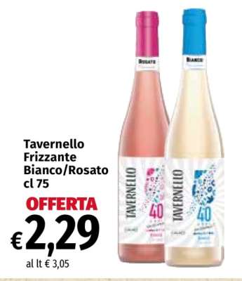Tavernello Frizzante Bianco/Rosato cl 75