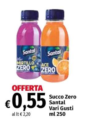 Succo Zero Santal Vari Gusti
