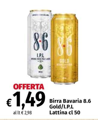 Birra Bavaria 8.6 Gold/I.P.L