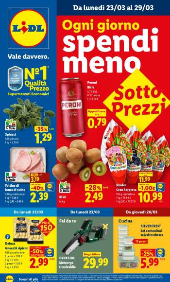 Volantino Lidl - 23/3/2026 - 29/3/2026.
