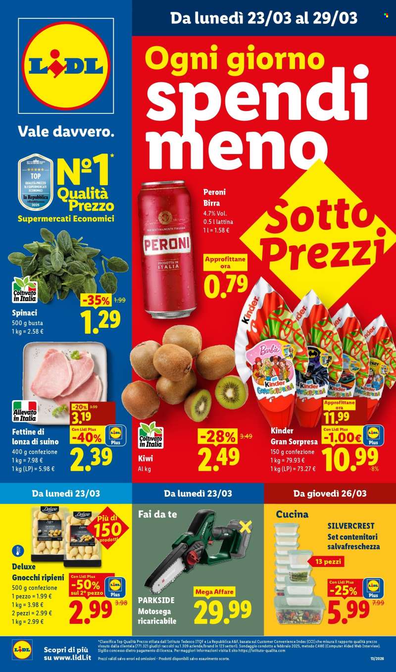 Volantino Lidl - 23/3/2026 - 29/3/2026.