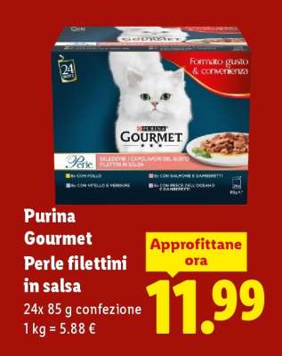 PURINA GOURMET PERLE FILETTINI IN SALSA