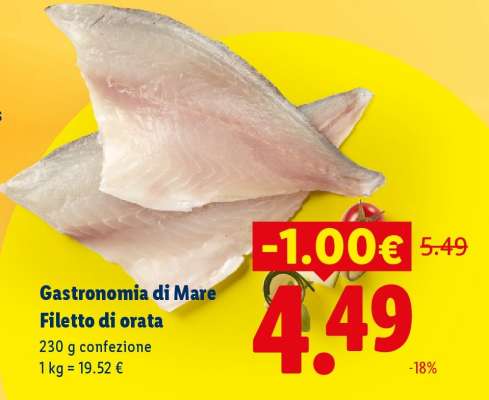 Gastronomia di Mare Filetto di orata