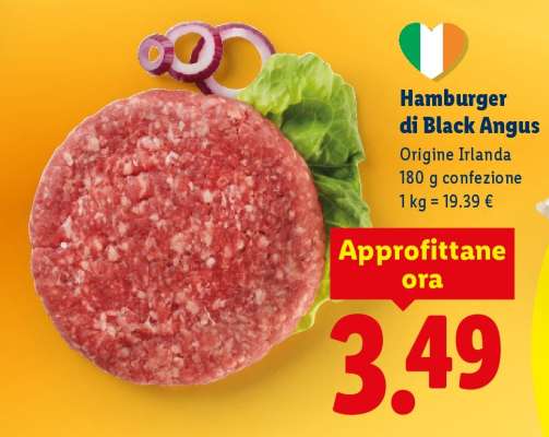 Hamburger di Black Angus
