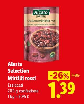 Alesto Selection Mirtilli rossi