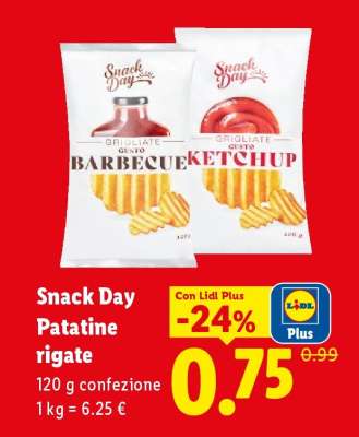 Snack Day Patatine rigate