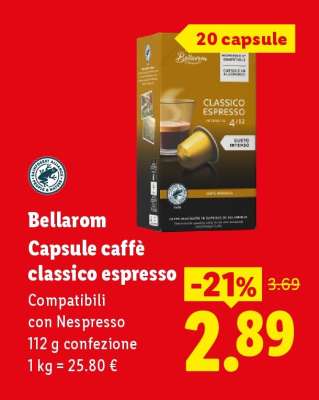 Bellarom Capsule caffè classico espresso