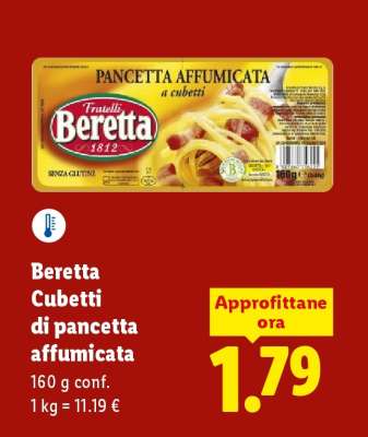 Beretta Cubetti di pancetta affumicata
