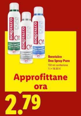 Borotalco Deo Spray Puro