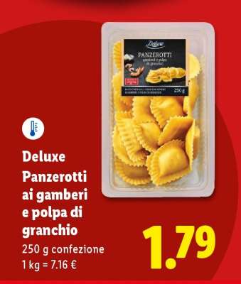 Deluxe Panzerotti ai gamberi e polpa di granchio
