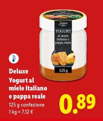 Deluxe Yogurt al miele italiano e pappa reale
