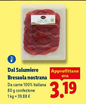 Dal Salumiere Bresaola nostrana