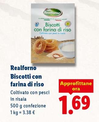 Realforno Biscotti con farina di riso
