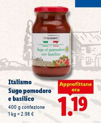 Italiano Sugo pomodoro e basilico