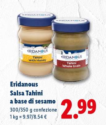 Eridanous Salsa Tahini a base di sesamo