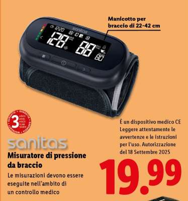 Sanitas Misuratore di pressione da braccio