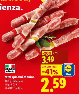 Mini spiedini di suino