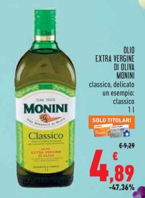 Olio Extra Vergine di Oliva Monini