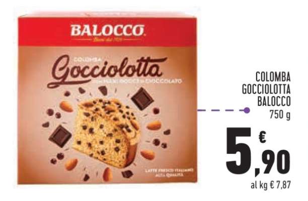 COLOMBA GOCCIOLOTTA BALOCCO